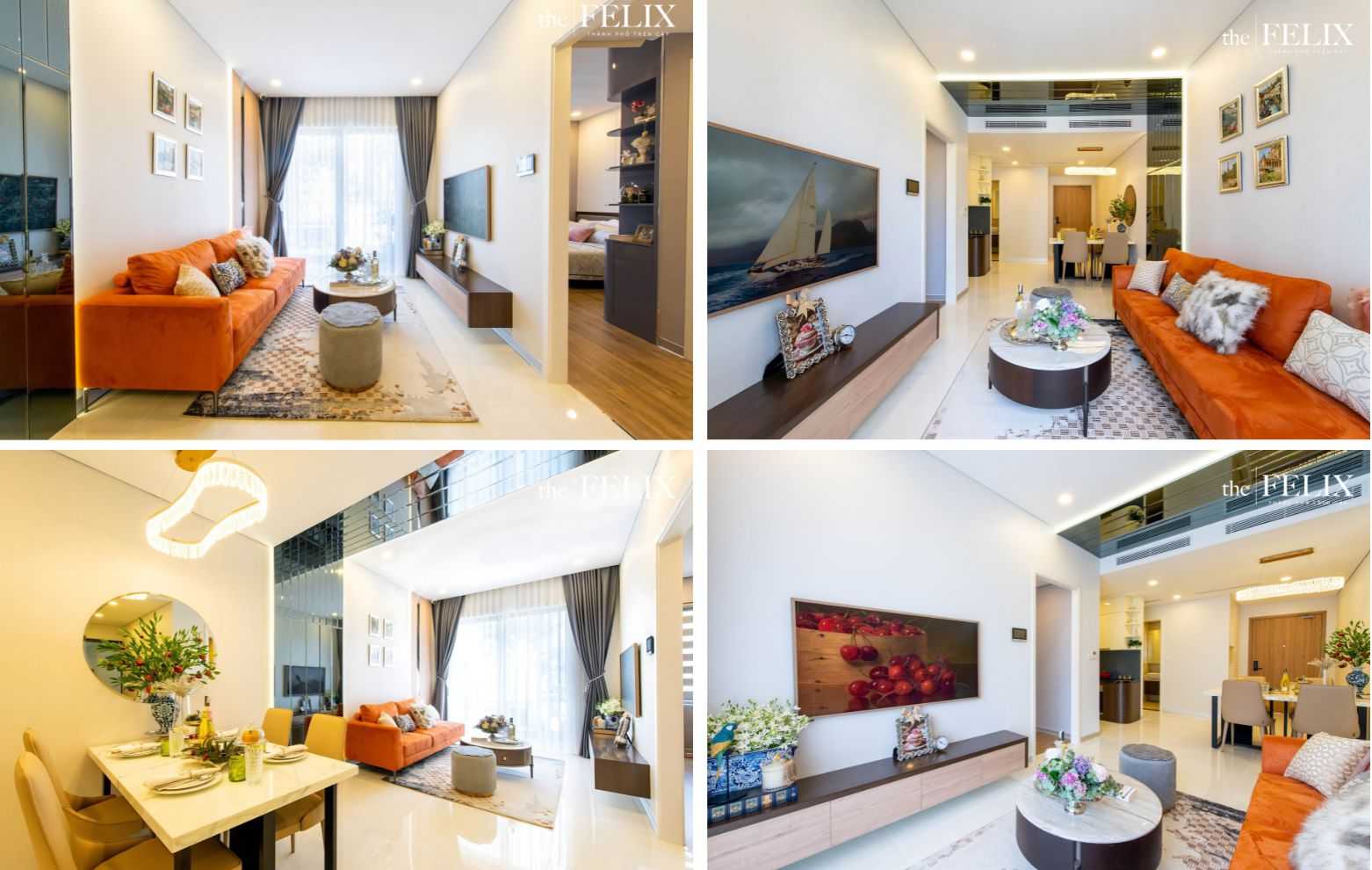Căn hộ Felix 2pn phòng khách