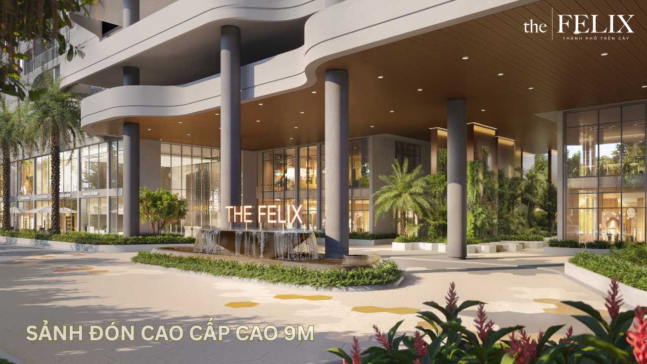 The Felix sảnh đón cao cấp cao 9m