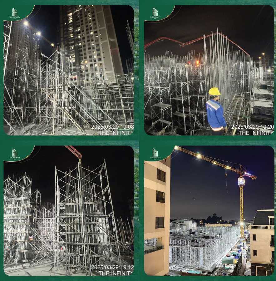 Tiến độ tháng 3 charm plaza