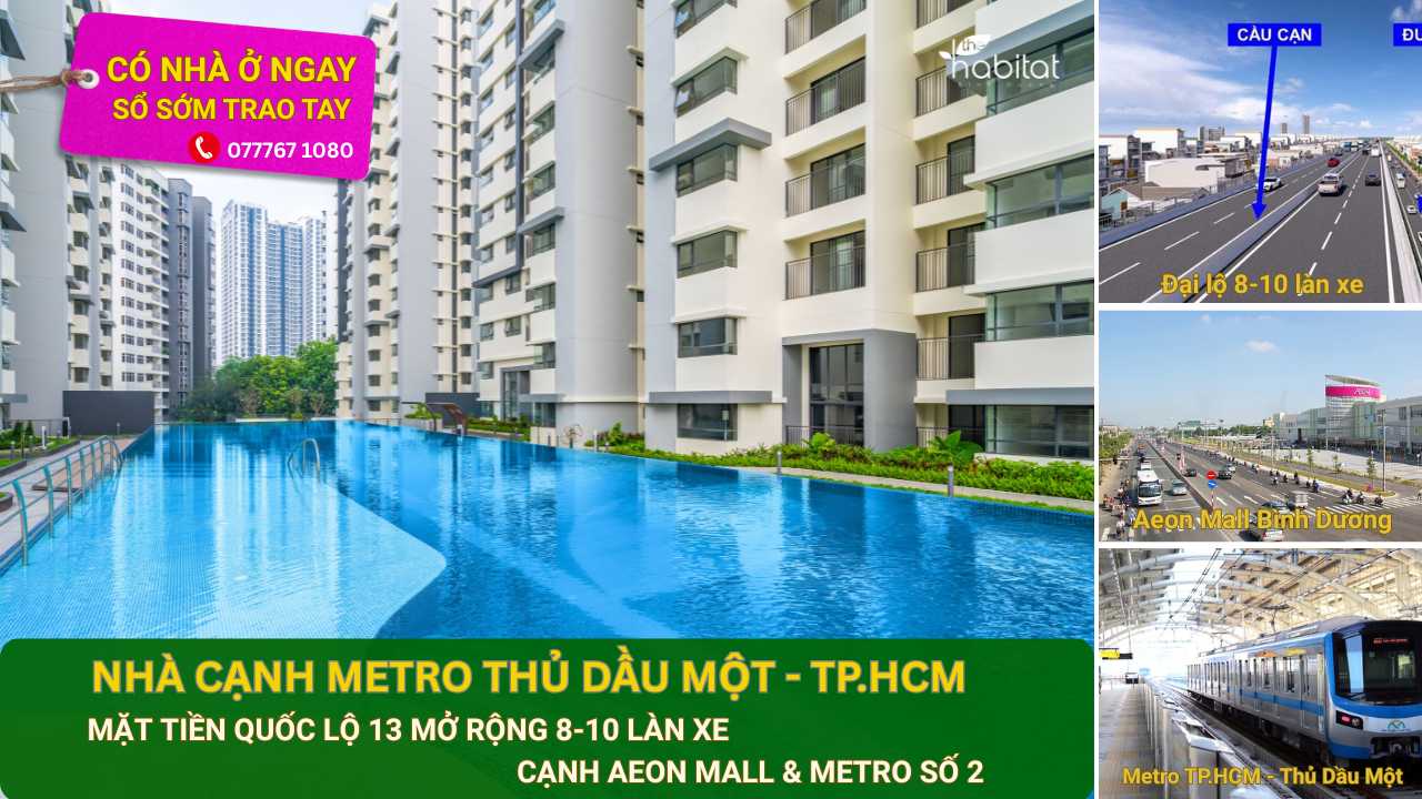 Căn hộ tuyến metro số 2 Thủ Dầu Một - TP. HCM