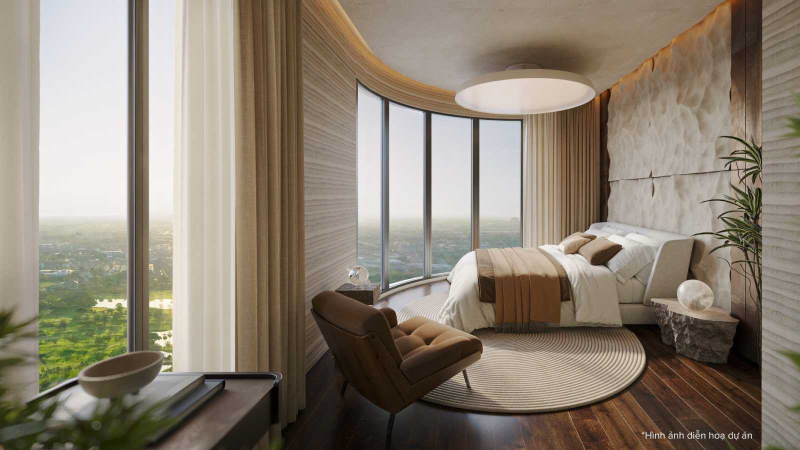 Căn hộ Sky Villa La Pura phòng ngủ