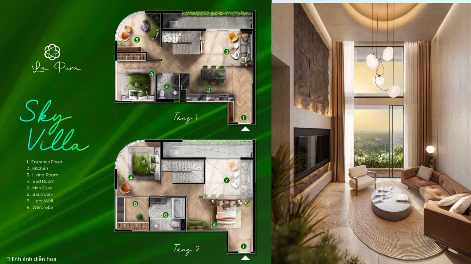 Căn hộ Sky Villa La Pura