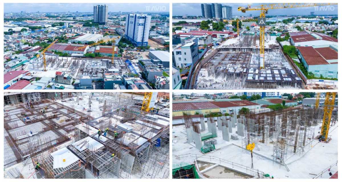 Tiến độ căn hộ TT Avio Tháng 6.2025