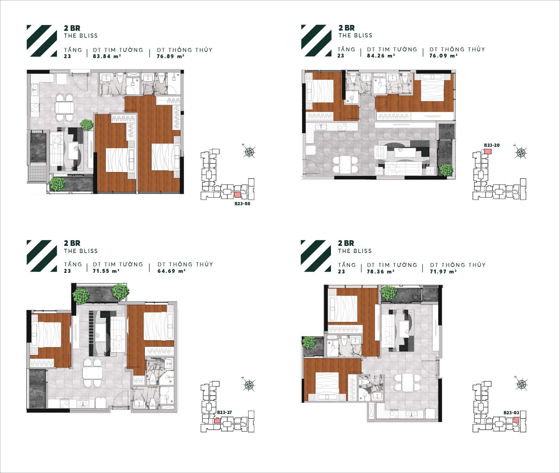 Thiết kế căn hộ Urban Green tầng 23 căn 03-08-20-27