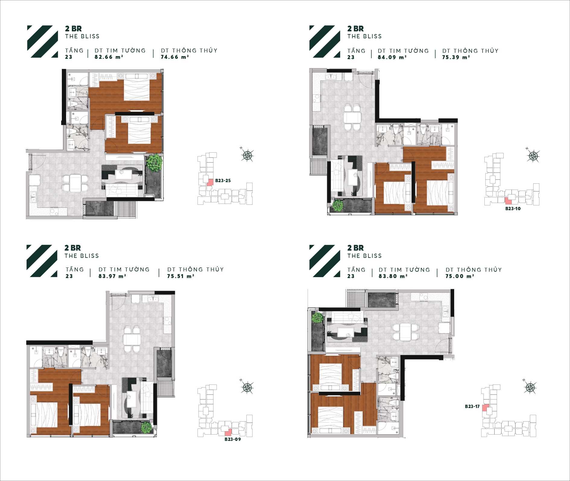 Thiết kế căn hộ Urban Green tầng 23 căn 09-10-17-25