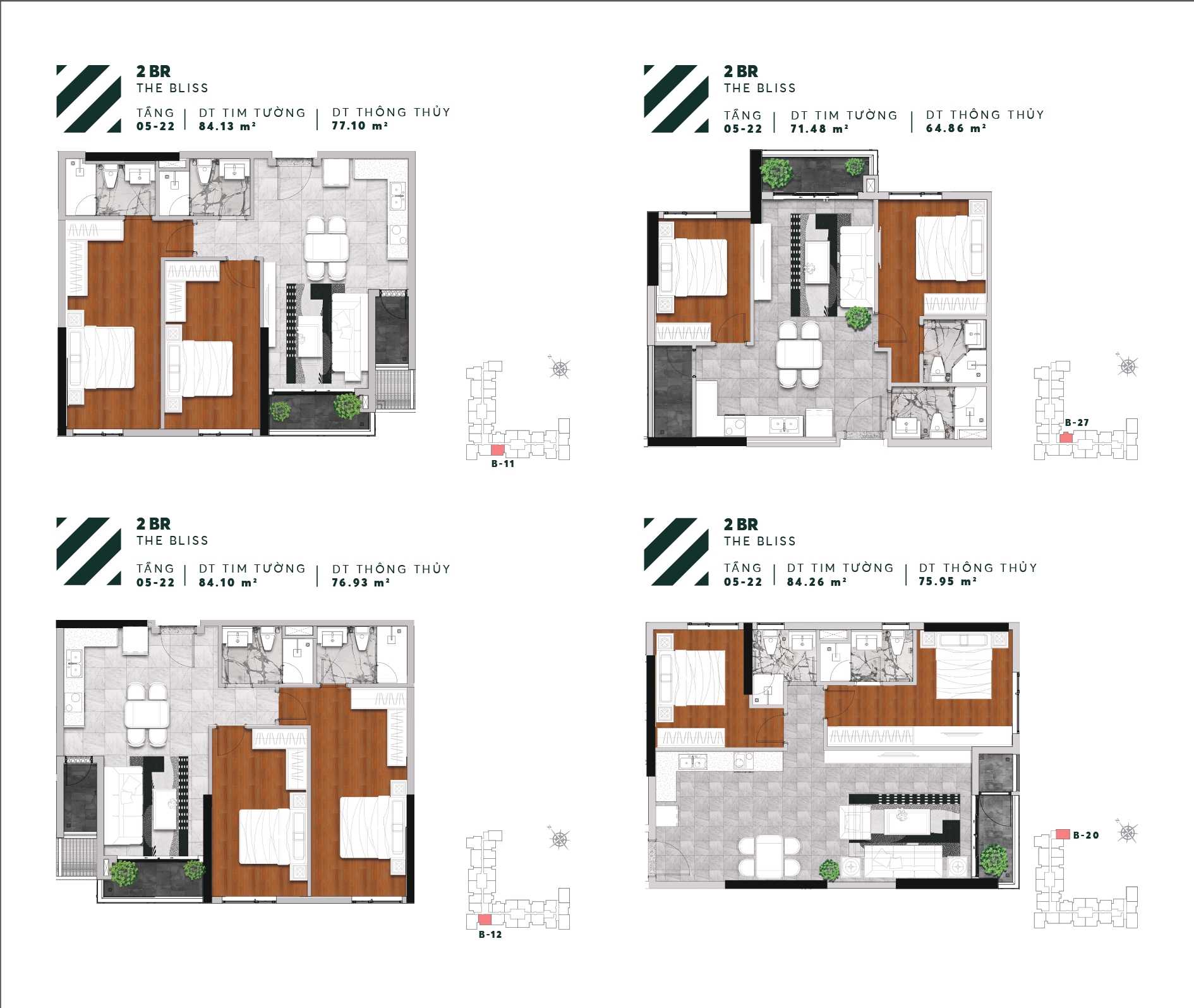 Thiết kế căn hộ Urban Green căn 11 13 20 27