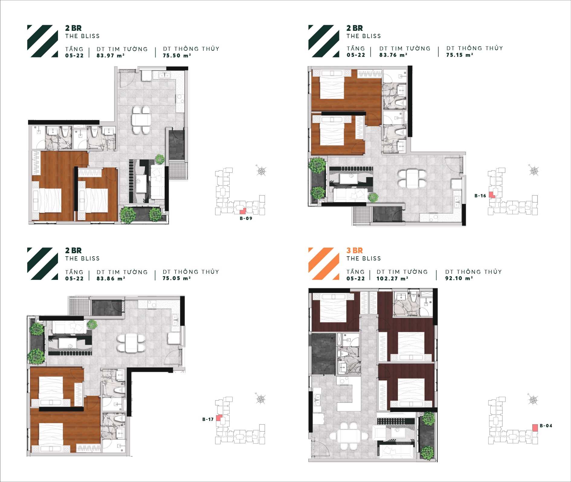 Thiết kế căn hộ Urban Green căn 04 09 16 17