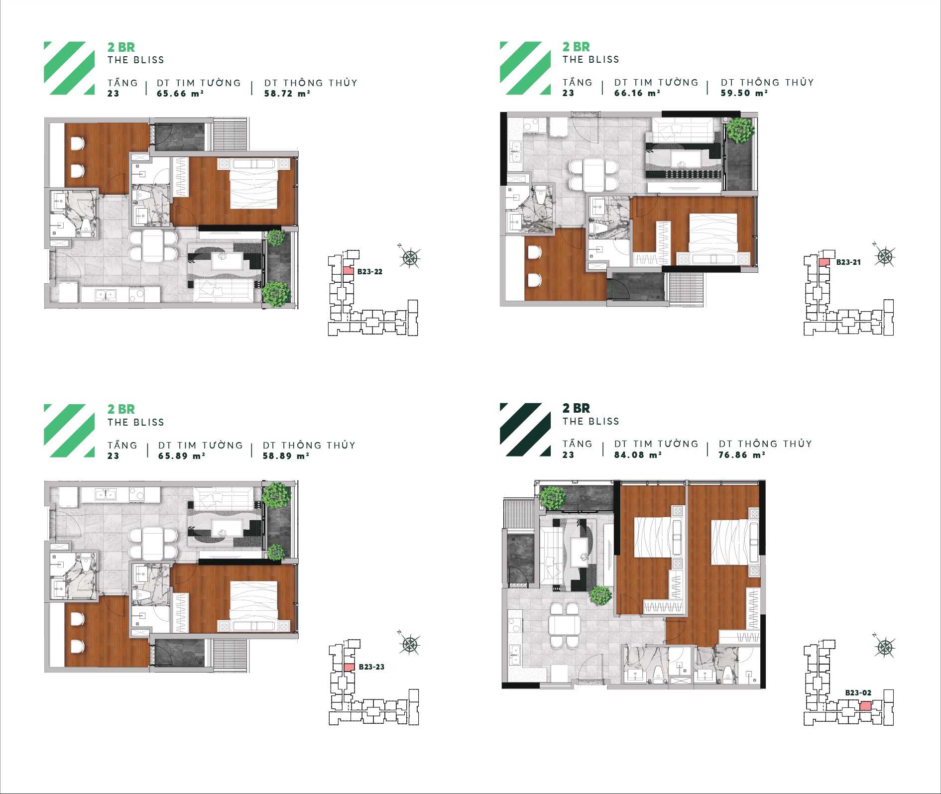 Thiết kế căn hộ Urban Green tầng 23 căn 02-21-22-23
