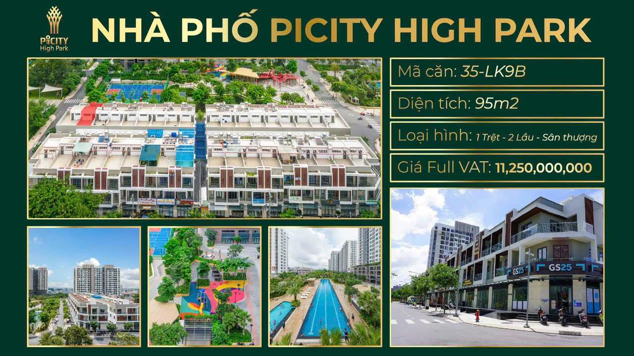 Nhà phố Picity High Park mã căn 35