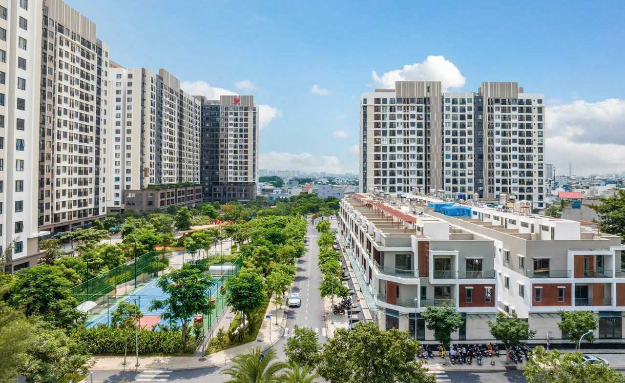 Khu nhà phố Picity High Park - Quận 12 _ Đường rộng