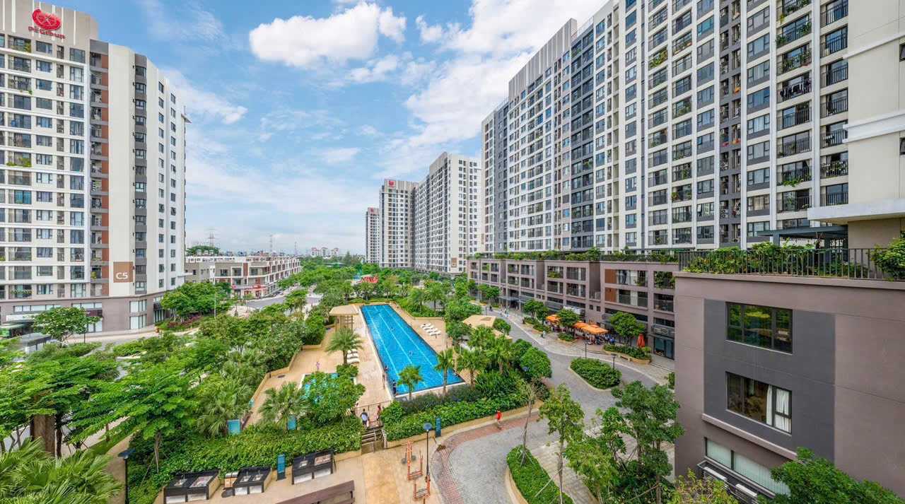 Căn hộ sân vườn Picity View hồ bơi Olympic