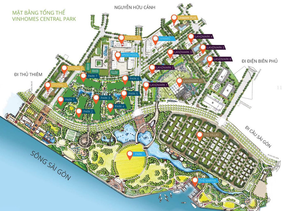 mat bang vinhome central park